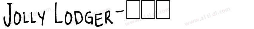 Jolly Lodger字体转换